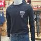 Levi's/Levi's men's top, long-sleeved pullover, pure cotton, solid color logo print, loose street fashion trend