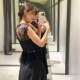 ZA Women's 2024 New Pin Pure Black silk satin texture stitching lace sleeveless top jersey 8958942