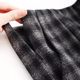 Wool plaid skirt for women in autumn and winter new elastic high waist hip skirt mid-length straight slit one-step skirt