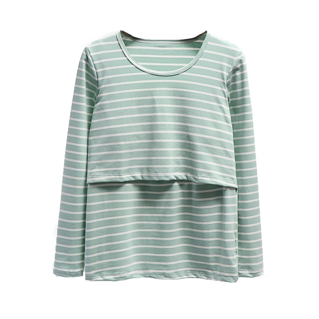 Pure cotton modal pregnant women's postpartum confinement clothes feeding clothes for going out long-sleeved breastfeeding T-shirt top base shirt spring and autumn
