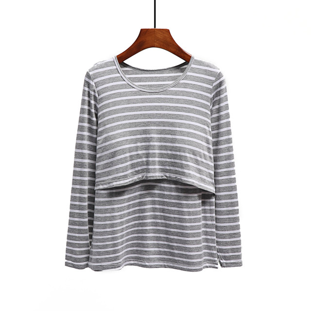 Pure cotton modal pregnant women's postpartum confinement clothes feeding clothes for going out long-sleeved breastfeeding T-shirt top base shirt spring and autumn
