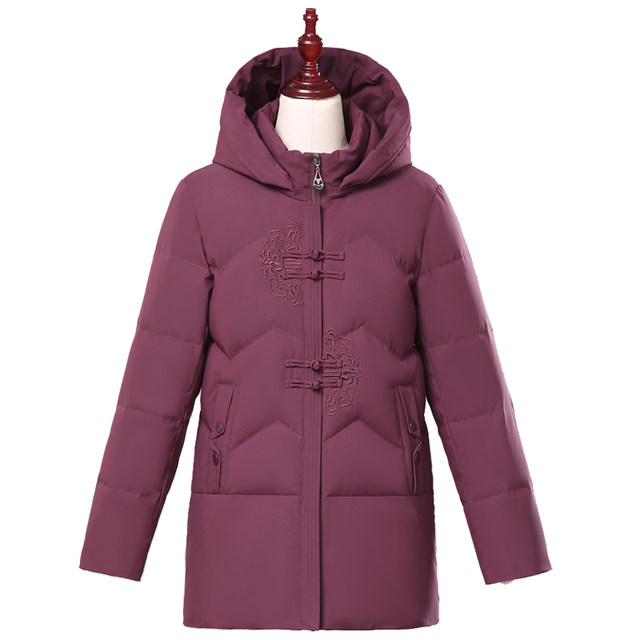 Hengyuan Xiangcaiyang middle-aged and elderly down jackets for women, grandmothers, and mothers, winter thickening jackets for 60- and 70-year-olds