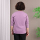 2025 new autumn pure cotton long-sleeved T-shirts for middle-aged and elderly mothers large size belly-covering bottoming shirts solid color thin autumn clothes