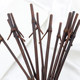 Natural bamboo bamboo hairpin carbonized bamboo branches diy ancient style hairpin entangled with flowers glass jewelry accessories materials bun hair