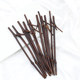 Natural bamboo bamboo hairpin carbonized bamboo branches diy ancient style hairpin entangled with flowers glass jewelry accessories materials bun hair