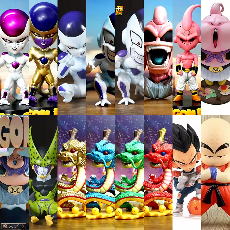 贝吉塔克林神龙弗利沙中指比心沙鲁魔人布