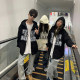 Fat MM Extra Large Size 2-300Jin [Jin equals 0.5 kg] Fleece Thickened Printed Spider Zipper Sweatshirt for Women in Autumn and Winter New Loose Jacket