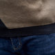 Bimeng fat guy round neck sweater men's winter extra large pure cotton loose fat, fat, fat increases size knit sweater