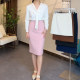 
Suit skirt for women 2025 spring and summer new high-waisted hip skirt slim and slim professional commuting one-step skirt mid-skirt