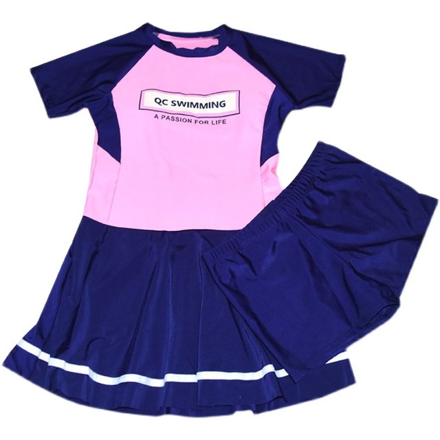 Children's swimsuit girls' new split skirt style medium and large children's swimsuit girl's cute quick-drying super fashionable swimsuit