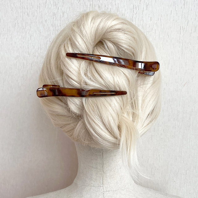 Daily elegant leopard print medium-sized duckbill clip washing face mask bangs clip both sides of hair clip out street hair clip