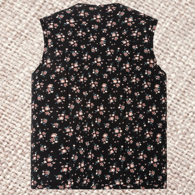 Middle-aged and elderly women's camel velvet vests, plus fat, plus size, inner wear, cotton vests, grandma's plus velvet elastic pony clips