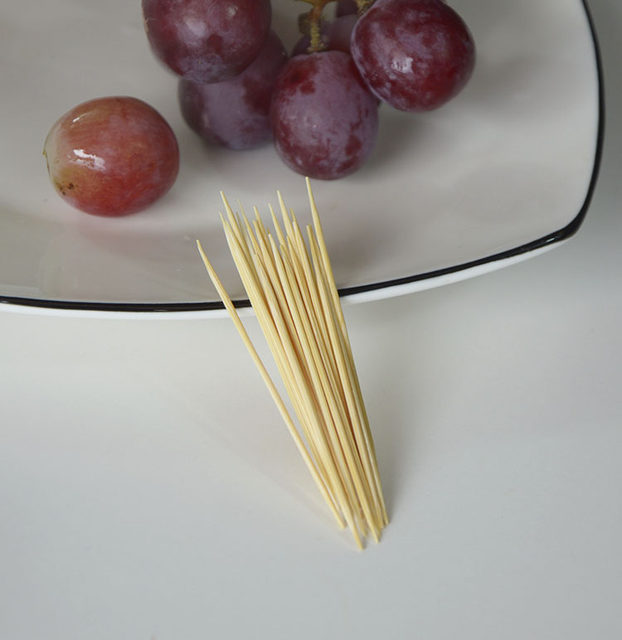 Disposable double -headed bamboo thin toothpick household commercial portable portable restaurant restaurant loose bamboo
