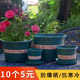 Flower pot tray household plastic flower tray flower box large succulent round base gallon chassis water tray bottom bracket