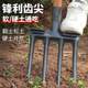 Four-pronged steel fork for turning and loosening soil, agricultural tool for turning over land and reclaiming wasteland, five-pronged fork, all-steel wooden pole, vegetable fork and ginger fork