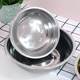 Stainless steel household fast food plate soup bowl plate student dining plate stainless steel basin kitchen standard grade beating eggs and noodles