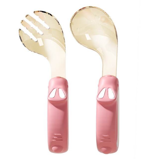 Baby PPSU Spoon Learn to Eat Training Silicone Spoon Newborn Babies Eat Children's Tableware Complementary Food Portable