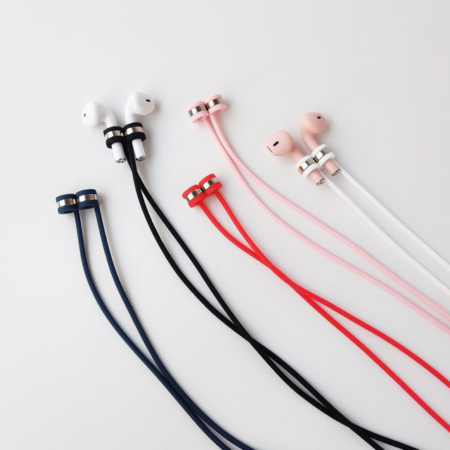 Clove Wireless Headset Silicone Anti-Lost Rope Suitable for Huawei Apple AirPods1/2 Bluetooth Headphone Chain White