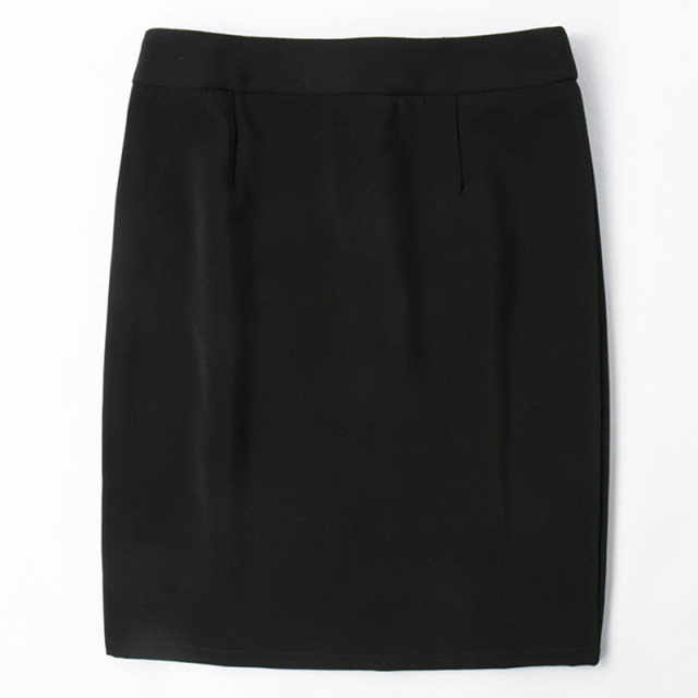 Professional skirt commuting high waist spring and summer black suit short skirt solid color zipper hip one step skirt work skirt