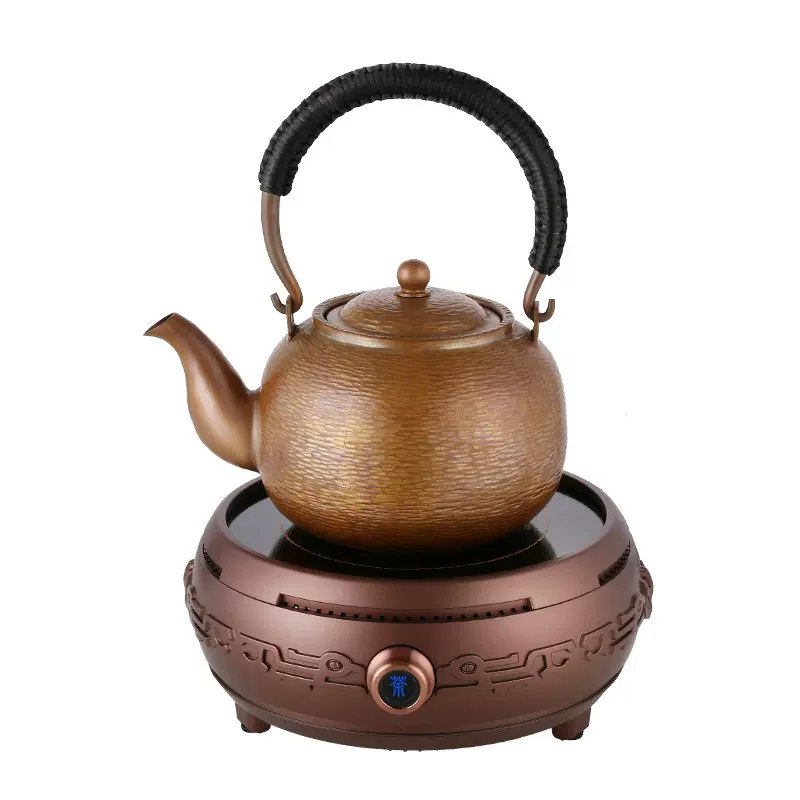 洛洋ly C6洛洋电陶炉茶炉圆形德国静音技术小型铁壶煮器玻璃泡茶