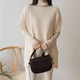 Japanese and Korean chic2024 autumn loose large size lazy clean color loose pullover cape shawl vest top