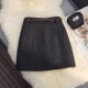 Mao Wa suit half -body skirt female 2024 autumn and winter new high -waisted anti -light A -line skirt shows thin bottom bag hip skirt
