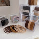 2025 new small leather case for women in autumn tied hair high elastic durable hair rope hair loop headgear