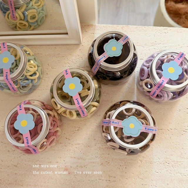 Candy color non-harming hair towel hair band for women to tie hair small rubber band children's hair rope high elasticity and durable headband leather case