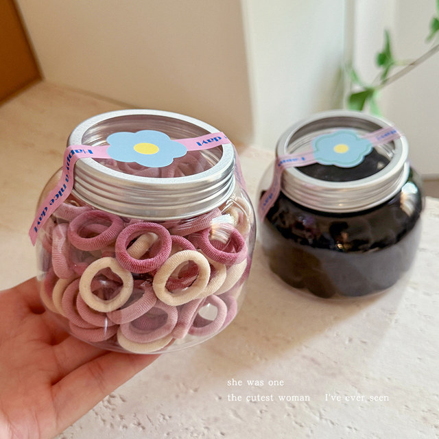 Candy color non-harming hair towel hair band for women to tie hair small rubber band children's hair rope high elasticity and durable headband leather case