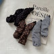 Retro leopard print polka dot pleated banana clip vertical clip female high-end 2025 new style half-tied hairpin headwear on the back of the head