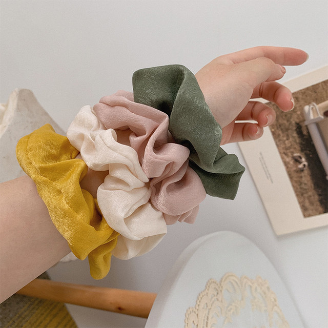 2025 new style of bun-tying hair rope to tie scalp tendon and large intestine hair band for women, simple temperament hair rope hair band for autumn and winter