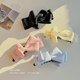 Korean satin bow banana clip women's high ponytail vertical clip grabbing clip temperament hair clip hair accessories showing hair volume shark clip