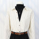 Early spring half turtle neck deep V design sense layered striped fake two-piece shirt loose commuting top for women thick