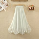 Irregular skirt for women spring and summer new high-waisted Organya mid-length A-line skirt fairy skirt mesh long skirt