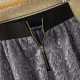Retro embroidered lace skirt for women in summer new zippered a-line small skirt big umbrella skirt short skirt