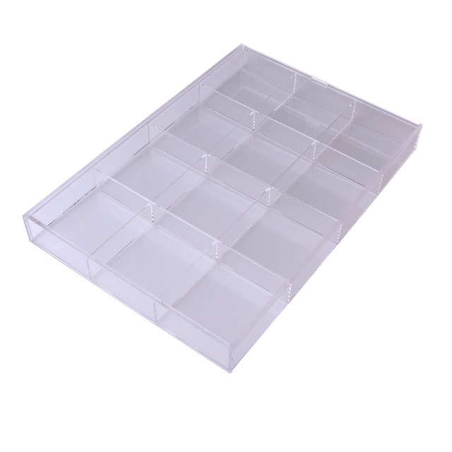 Transparent acrylic multi-grid storage display jewelry box loose bead accessories Buddha beads bracelet bracelet storage box box