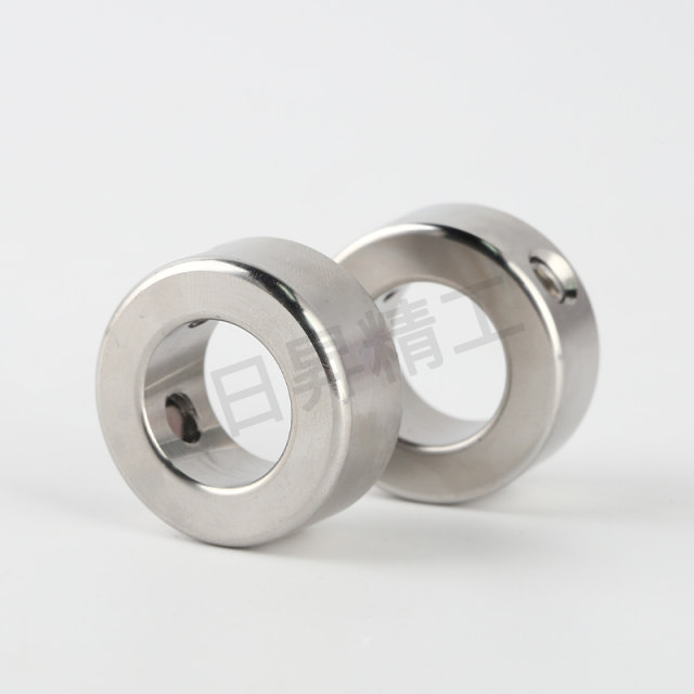 304 stainless steel double hole limit ring shaft retaining ring 90 degree double screw hole fixed ring locking positioning tightening ring sleeve
