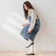Tang Shi denim strap dress for women new women's casual versatile strap dress long skirt small person super beautiful u3