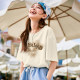 Tang Shi T-shirt for women 2025 summer new loose top letters American retro chic niche casual short-sleeved sz