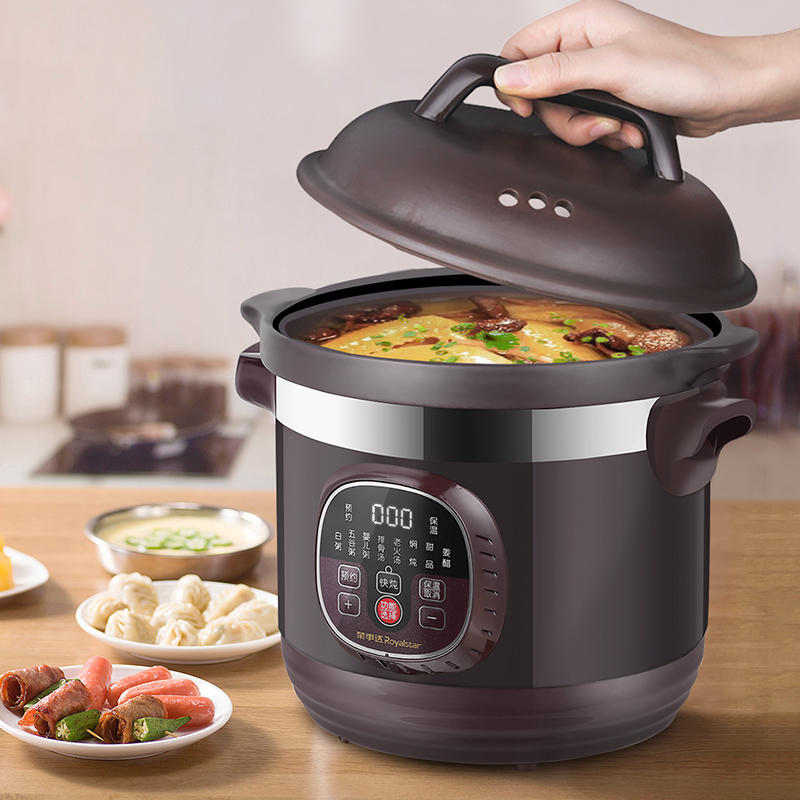荣事达电炖锅紫砂煲汤锅家用全自动电砂锅陶瓷电炖盅养生煮粥神器
