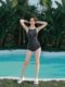 Yimeishan professional racing swimsuit women's one-piece triangular sports training quick-drying swimming pool special 2024 new model
