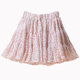 Korean version of sweet pleated floral lady high -waisted panton skirt summer new printed large skirt cake cake short skirt