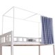 Bed curtain bracket retractable mosquito net pole upper and lower bunk student dormitory general dormitory thickened bed frame curtain support
