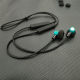 DIY custom flat -headed small size magnetic sports Bluetooth wireless HiFi wired headphones human audio earplug
