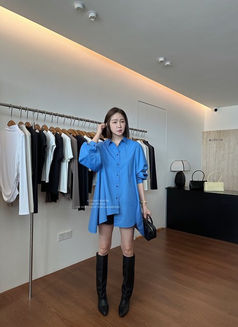 
widelia2025 new autumn and winter Korean mid-calf boots niche black ugly boots fashionable knight boots shoes