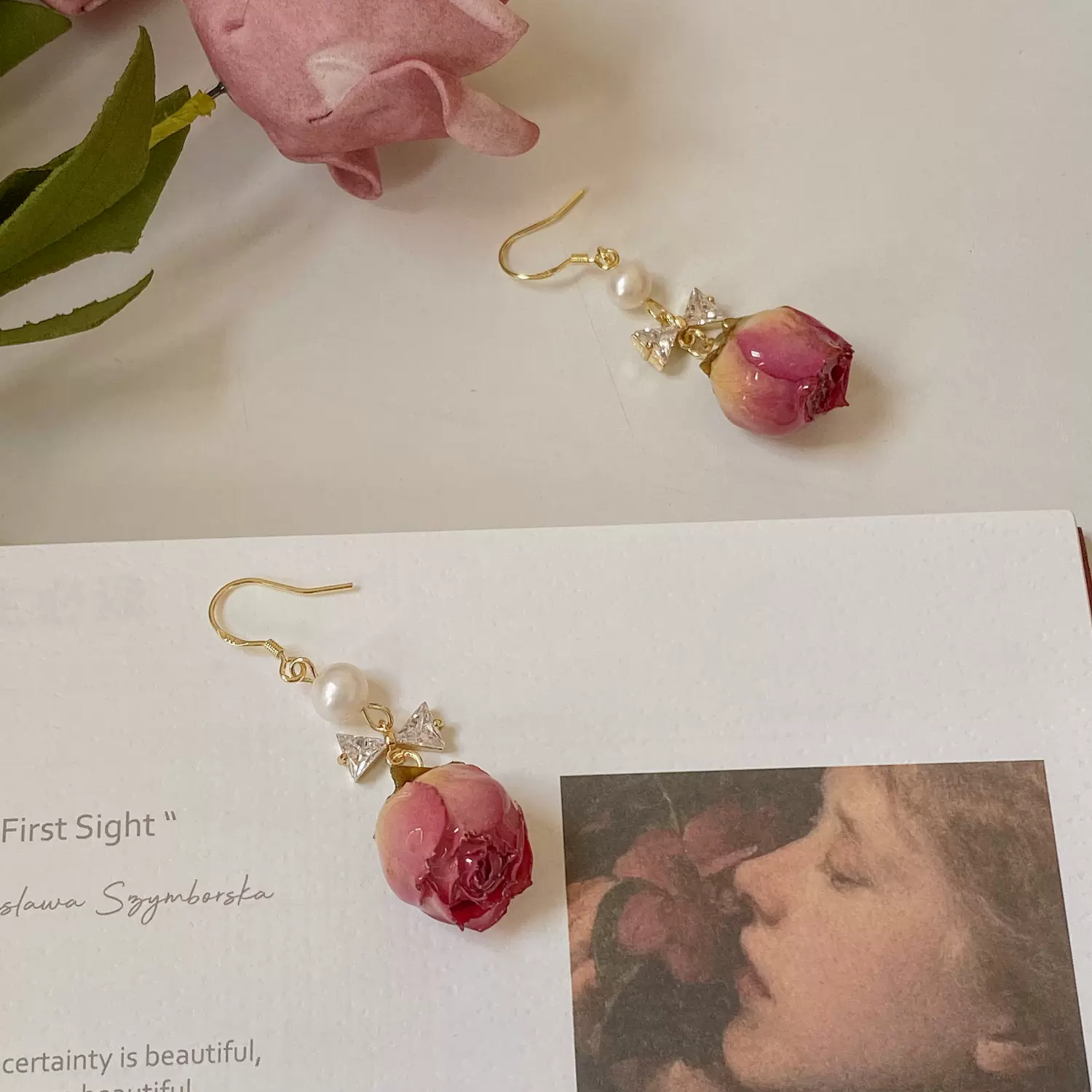 永生花耳环手工 新人首单立减十元 2021年12月 淘宝海外