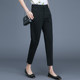 White pants for women's spring and summer 2025 new Harlan cropped pants loose and versatile to make them look slim and carrot casual pants
