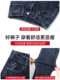 Elastic waist denim women's spring high waist loose harem pants 2024 slim fit elastic straight dad pants