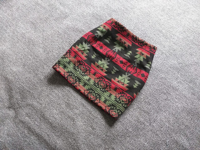 Woolen winter skirt Korean version retro printed hip-cover short skirt one-step skirt autumn and winter new skirt slim bottom skirt