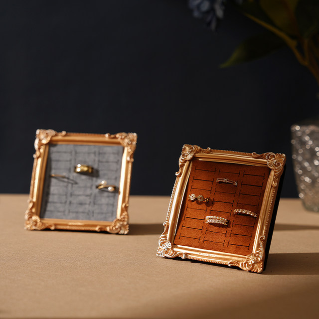 ins Nordic style creative photo frame ring tray display stand jewelry storage table jewelry display photography props